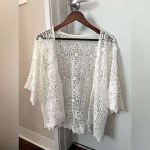 SHEIN lace swimsuit cover. Size Medium.